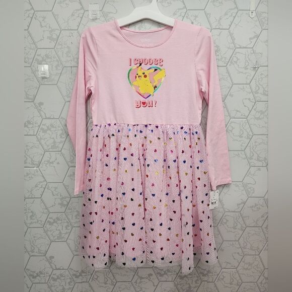 Nwt Valentine's Day Pokémon "I choose you" Pikachu Tulle Dress - Picture 1 of 7